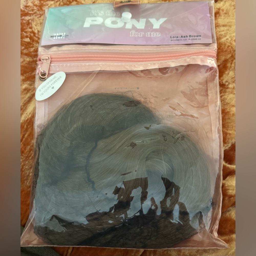 Pony Ash Brown Hair Extension